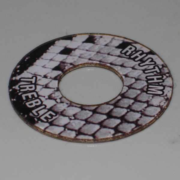 Gibson ®  Style Toggle Switch Trim Ring - White Snake skin
