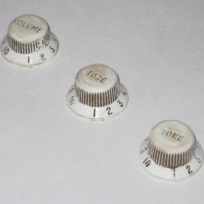 Relic - Aged White Stratocaster Knobs