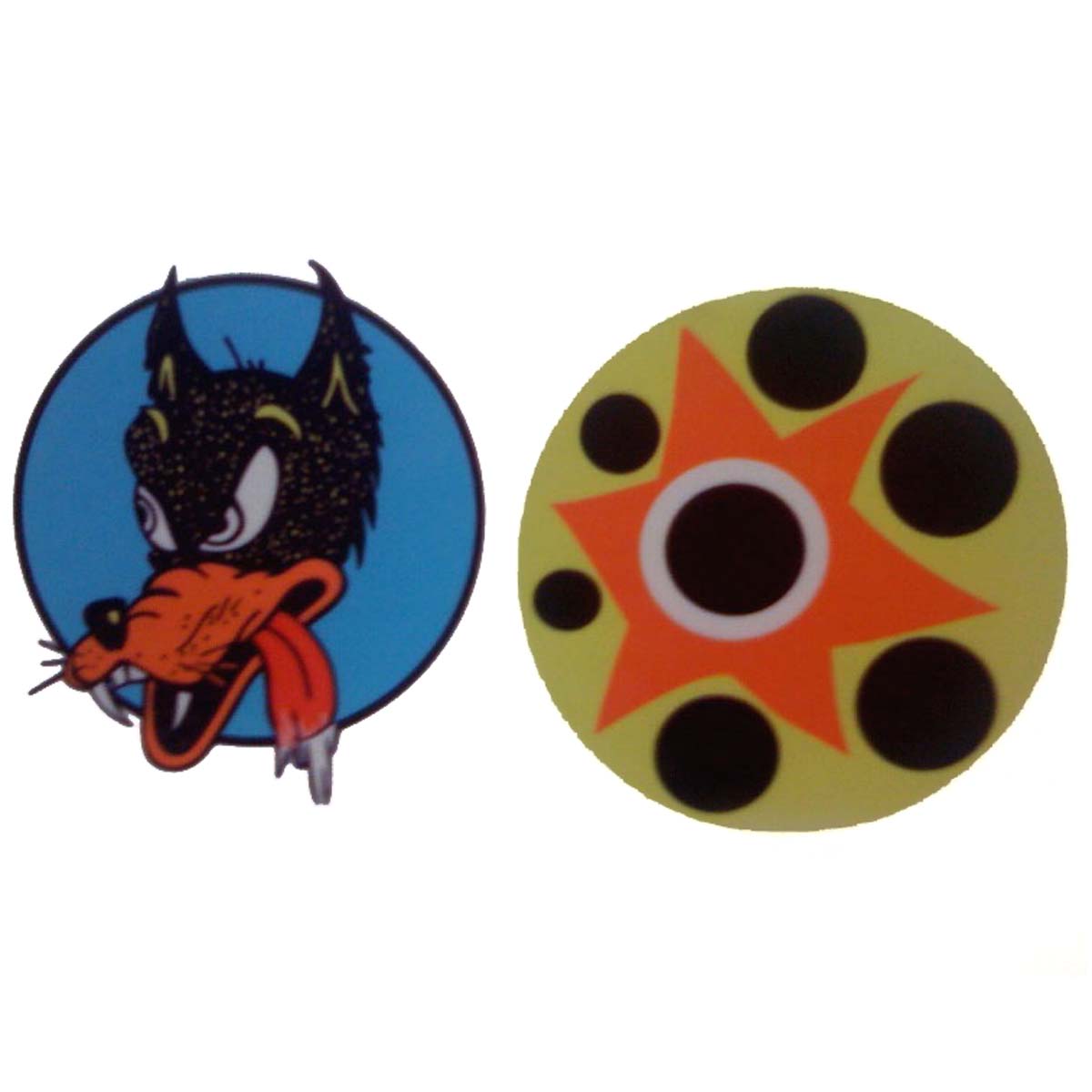 Jerry Garcia WOLF Decals for his guitar Replica Stickers