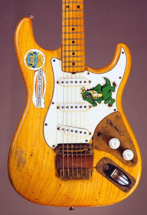 Jerry Garcia Alligator Stratocaster Replica Brass Pickguard