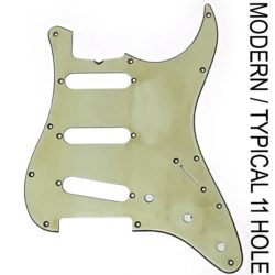 Modern 11 hole mint relic stratocaster pickguard