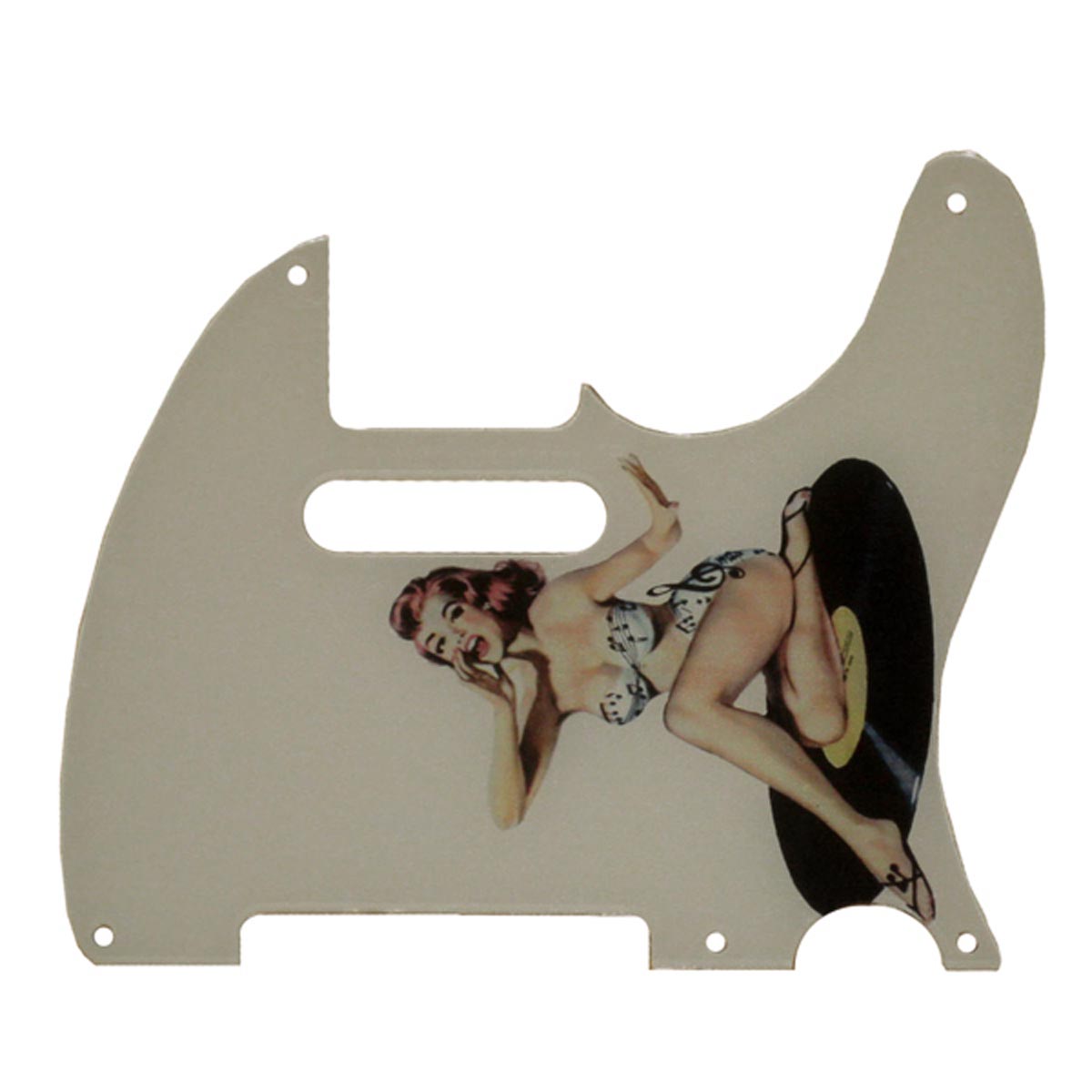 Custom Graphical Pickguard to fit Fender Tele Telecaster Pin Up Girl Short Shorts WH 