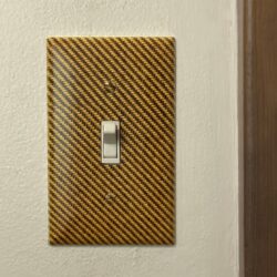 Tweed look light switch cover