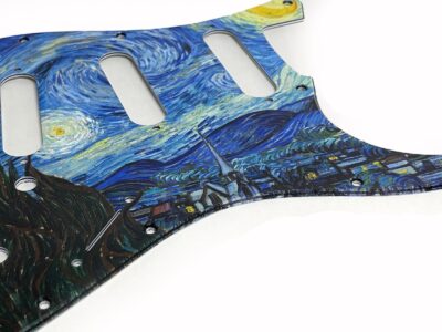Van Gogh Starry Night Stratocaster pickguard close 2