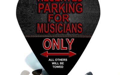 No Parking Giant Pick – HUGE Guitar Pick Wall Art Sign