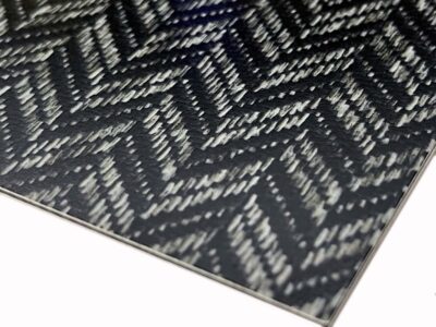 Chevron Black and gray textile pattern 3 ply sheet closeup