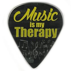 Guitar Pick Magnet - Music is my Therapy