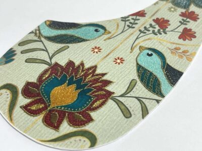 Flowers and Birds Martin Acoustic pickguard close