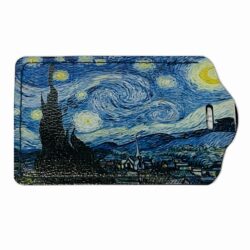 Starry Night Leather Guitar Case tag
