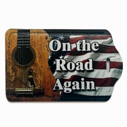 Willie Nelson On the Road Again Trigger Leather Guitar Case tag