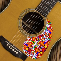 159 - GUITAR MARTIN - stained glass - A-159 copy