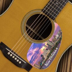 200 - GUITAR MARTIN - New Orleans Skyline acoustic pickguard - A-200 copy