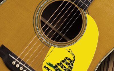 Acoustic Dont Tread Pickguard – Custom Printed -167