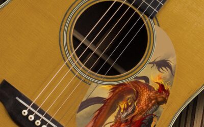 Acoustic Dragon 2 Pickguard – Custom Printed -187