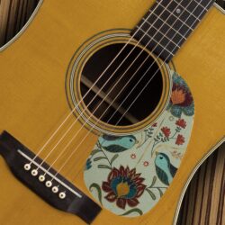 GUITAR MARTIN Flowers and Birds Acoustic pickguard