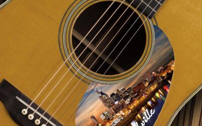 Acoustic Nashville Skyline Pickguard – Custom Printed -166