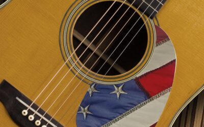 Acoustic Flag Custom Pickguard – USA / American Flag – 116