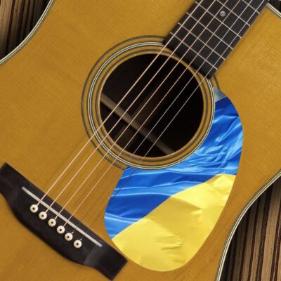 GUITAR MARTIN -Ukraine flag acoustic pickguard - A-195 copy