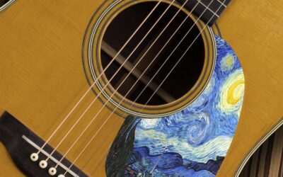 Acoustic Starry Night Custom Pickguard – Custom Printed -141