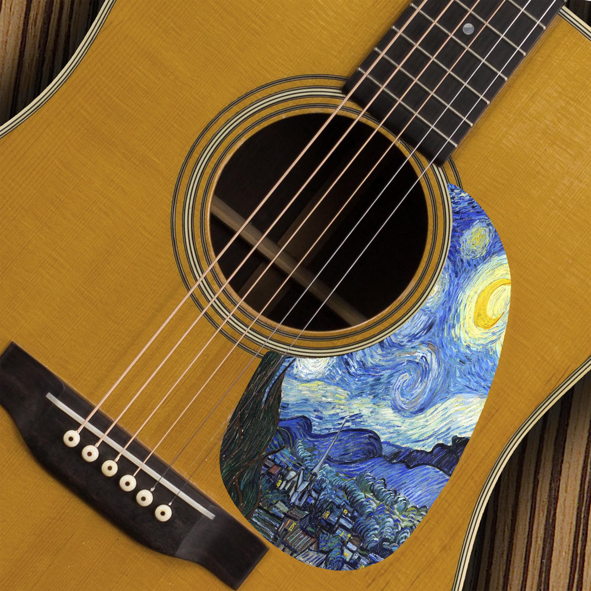 Stratocaster Starry Night Pickguard - Artist Series Custom Graphic