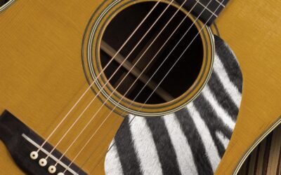 Acoustic Zebra Fur Pickguard – Custom Printed -189
