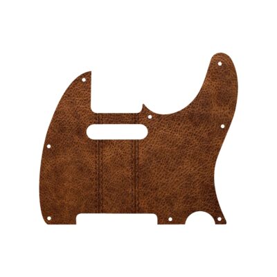 108 - Leather stitched Telecaster custom printed pickguard