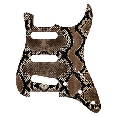 108 - snakeskin custom printed Stratocaster pickguard