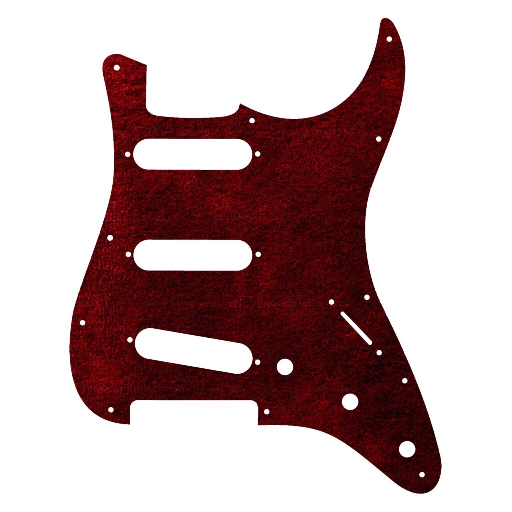 Stratocaster Red Velvet Pickguard Custom Printed
