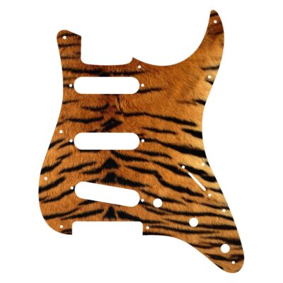 128 - Stratocaster Tiger Fur custom printed pickguard