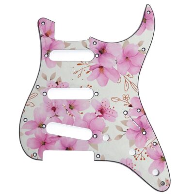 165 - Flowers Stratocaster custom printed pickguard
