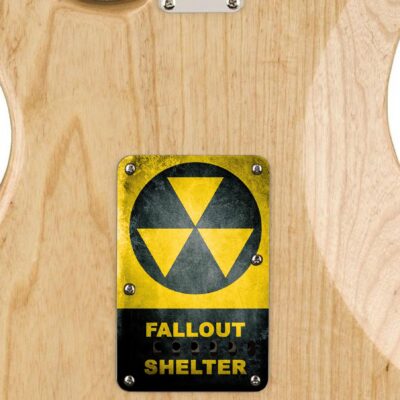 169 -fallout shelter custom printed tremolo cover on guitar