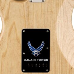 170 -USAF Airforce custom printed tremolo cover on guitar