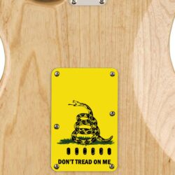 172 - dont tread on me custom printed tremolo cover on guitar