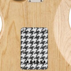 179 - houndstooth custom printed tremolo cover on guitar