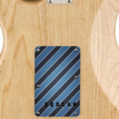 187 -blue stripes custom printed tremolo cover on guitar