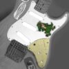 Brass Garcia Alligator Stratocaster Replica Control plate