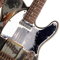 Joe Strummer Custom printed Telecaster pickguard on guitar