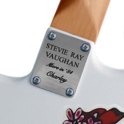 00 - SRV Charley Stratocaster Replica Neckplate on guitar
