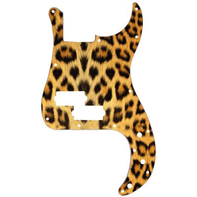 100 - PBASS custom printed pickguard- leopard fur
