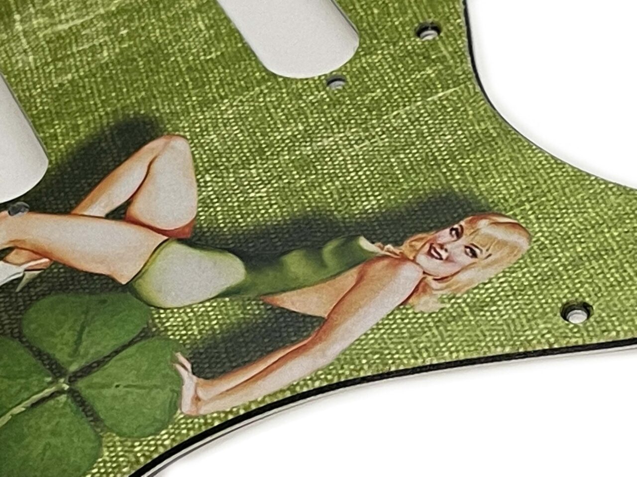 Stratocaster Irish Pinup Pickguard Vintage Custom Printed 8657