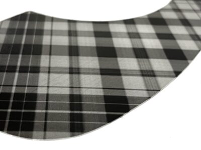 150 - MARTIN - Black and gray Plaid closeup