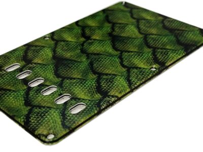 176 - dragon scales custom printed tremolo cover closeup
