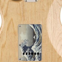 191 - japanese wave custom printed tremolo cover on guitar