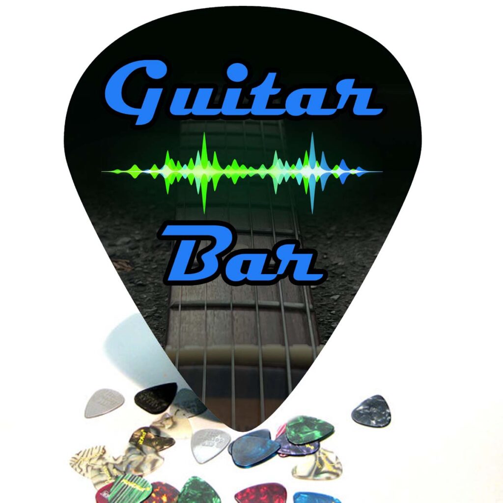 Guitar Bar Giant guitar Pick Wall Art