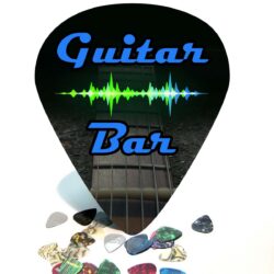 Giant Guitar Pick Wall Art guitar bar - 1139
