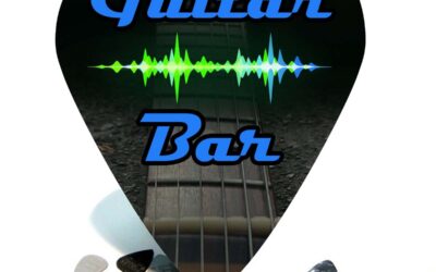 Guitar Bar Giant guitar Pick Wall Art