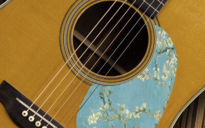 Acoustic Van Gogh Almond Blossoms Pickguard – Custom Printed -204