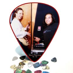 Giant Guitar Pick Wall Art SRV and Rene Martinez 1b