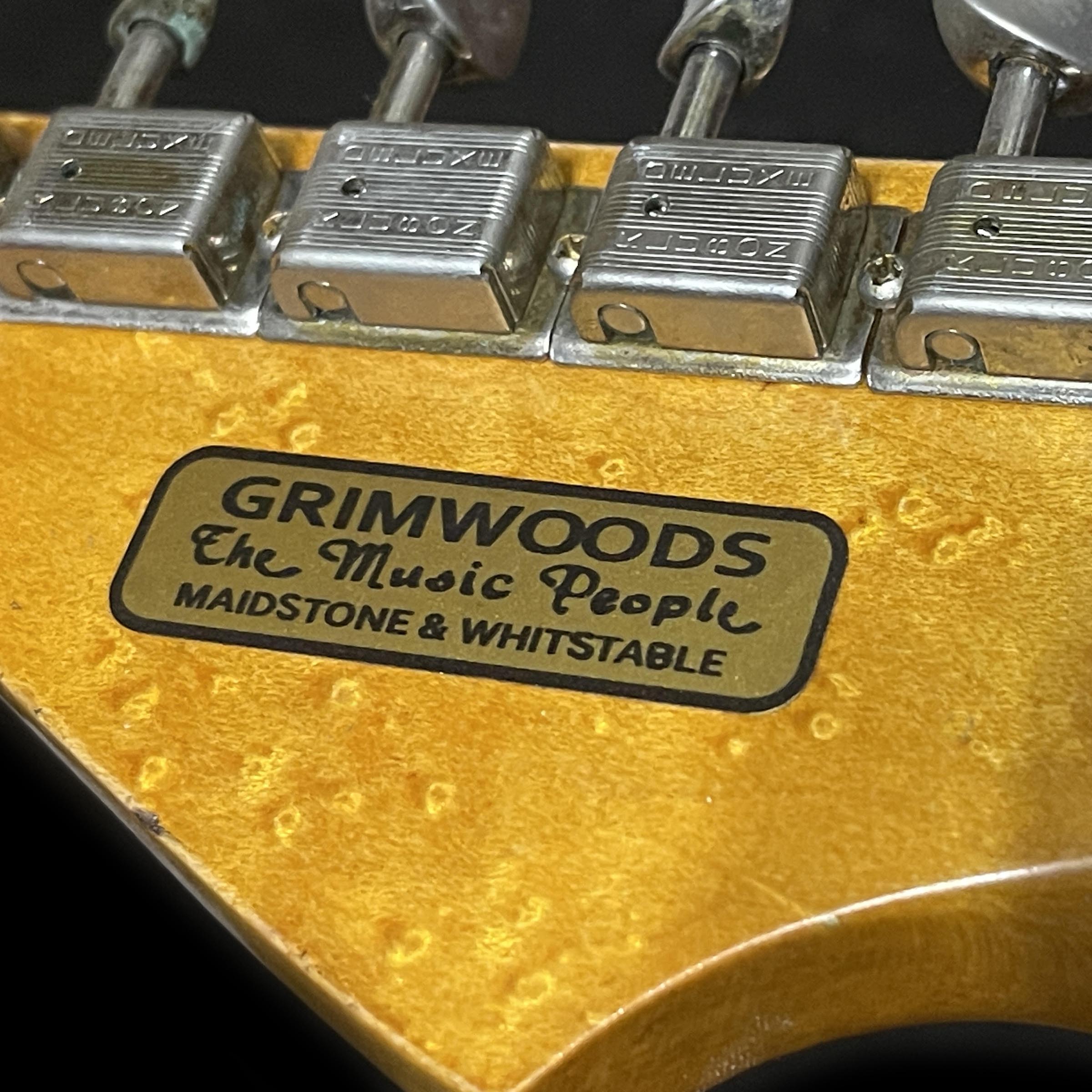 “Rocky” Custom Gold Printed Grimwoods Guitar back decal – George Harrison Replica