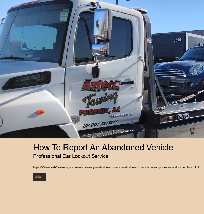 How To Report An Abandoned Vehicle